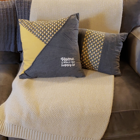 Hallmark Other - 2 Hallmark Gray HOME Throw Pillows